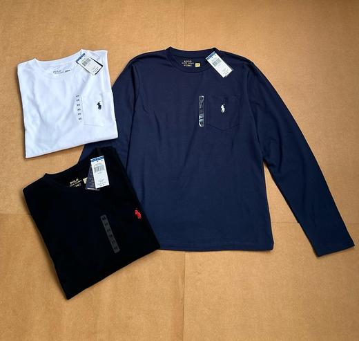 拉夫劳伦官网！新款三色！ 面料100%纯棉  高支纱26支精梳棉 柔软细腻 透气吸汗 常青最爆的一款长袖tee 商品图3