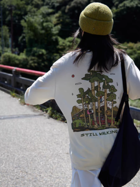 步履不停/5C16089C/森林印花T恤