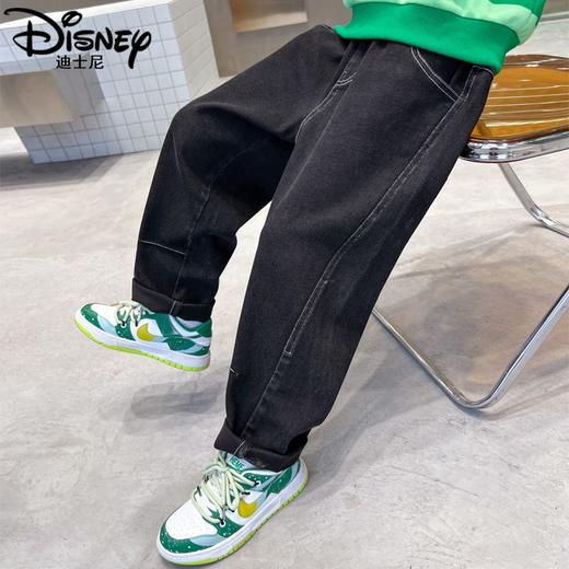 迪士尼男童牛仔裤春秋2023新款秋季儿童裤子秋装男大童长裤休闲裤 商品图4