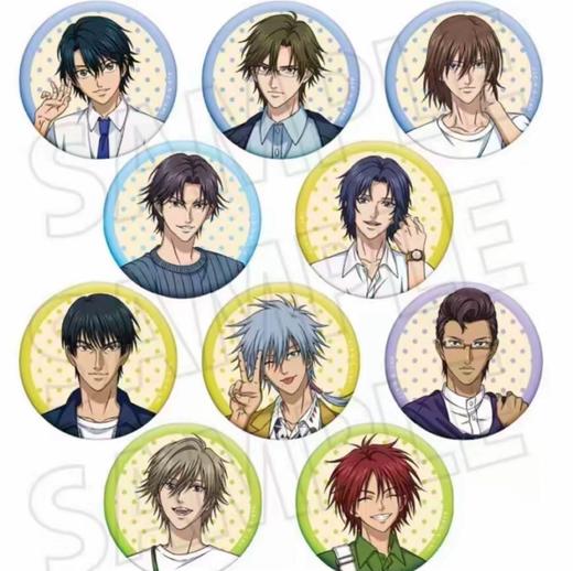 网球王子 夏日博览会 徽章 吧唧 10包/盒 谷子 商品图0