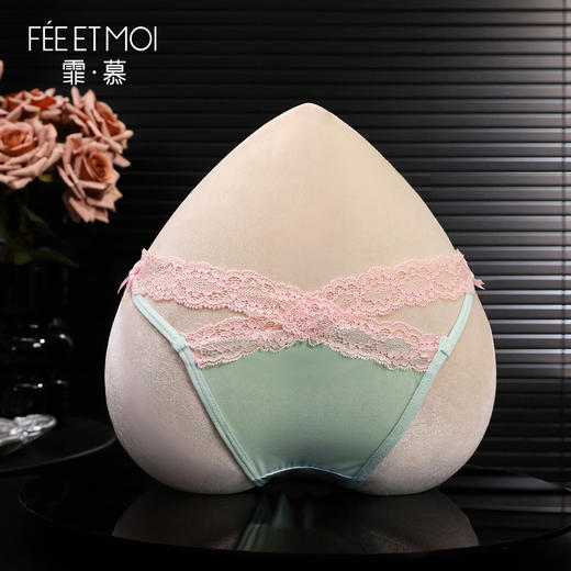 【霏慕】娇嗲baby蕾丝边网纱透臀内裤7122情趣内衣性感透视诱惑 商品图4