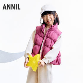 【实体店同款】女童羽绒服马夹冬季新款安奈儿童装AG542072