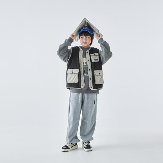 蓝汽水摇粒绒马甲888B258013JX 商品图1