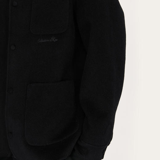 NPC潮牌重磅800克100%绵羊无领毛呢大衣男外套毛保暖舒适NP48TJ19 商品图3