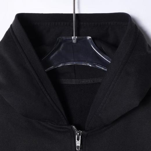 87650SDSA男士春秋新款痞帅男装破洞拉链连帽短款卫衣潮牌宽松开衫上衣 商品图2