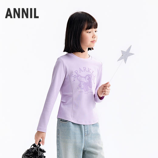 【实体店同款】女童长袖针织衫冬季新款安奈儿童装AG541324 商品图1