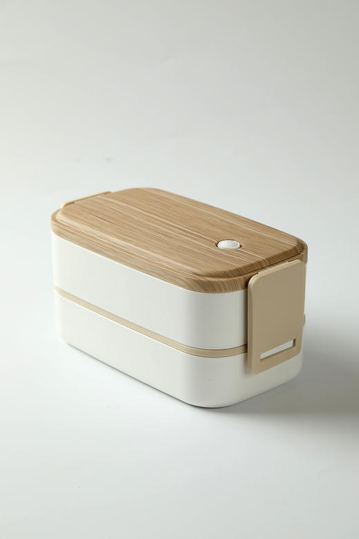 【超火木纹双层便当盒🔥】日式木纹双层便当盒 大容量午餐微波炉加热上班族 🔥大容量+微波炉加热，学生&上班族必备！ 商品图5