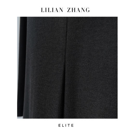 “定制”静奢风简奢静雅法式圆领针织极简风羊毛长款连衣裙 2501082 商品图2