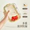 kimscook玻璃饭盒上班族微波炉加热便当盒专用保鲜盒餐盒带盖分隔 商品缩略图3