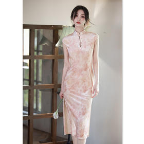 新中式改良国风少女，修身素雅日常可穿旗袍GX-22765