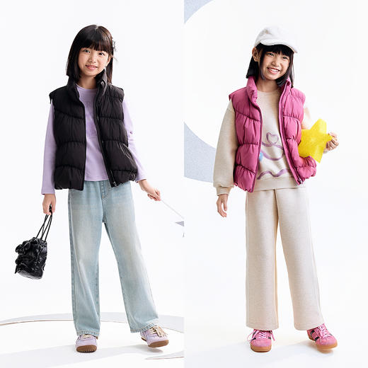 【实体店同款】女童羽绒服马夹冬季新款安奈儿童装AG542072 商品图3