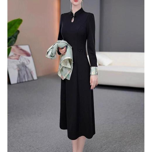 QYM 25A111AL新中式国风马甲套装两件套连衣裙 商品图2