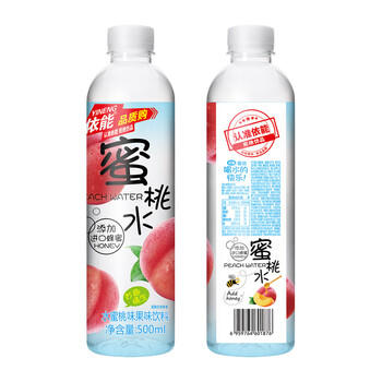 依能 蜜桃水 添加蜂蜜 蜜桃味饮料 500ml*24瓶 塑膜量贩装 商品图4
