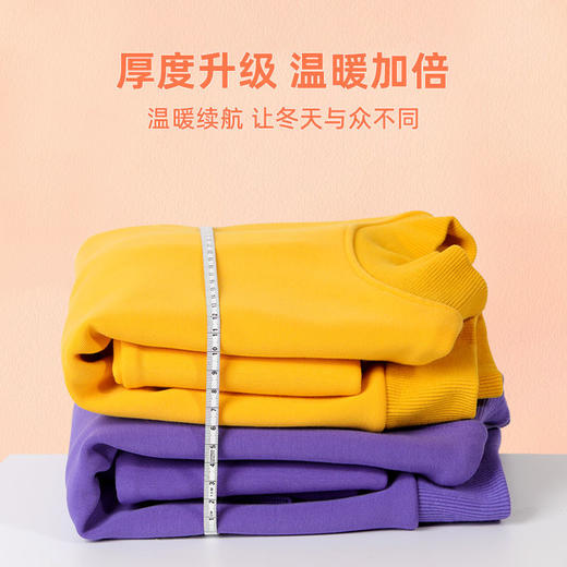 迪士尼儿童加绒卫衣秋冬2022新款冬季男童上衣加厚保暖衣大童衣服 商品图2