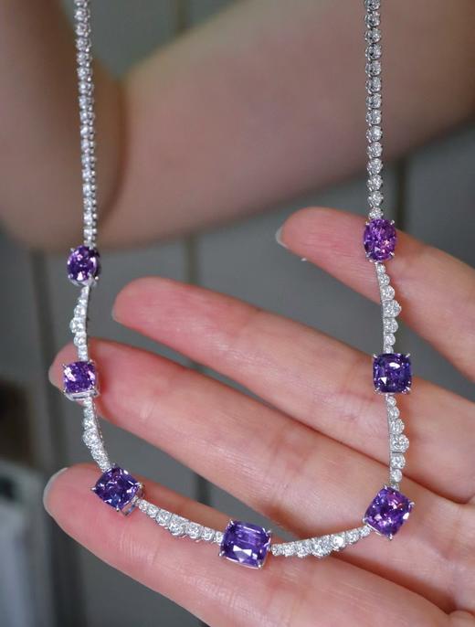 7.26ct紫蓝宝项链 商品图3