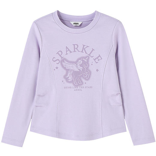 【实体店同款】女童长袖针织衫冬季新款安奈儿童装AG541324 商品图5