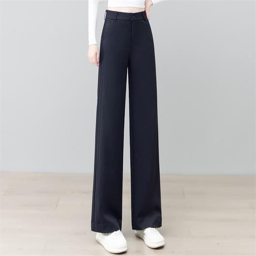 YM MSN25183高端窄版阔腿裤时尚垂感高腰宽松新款直筒裤 商品图0