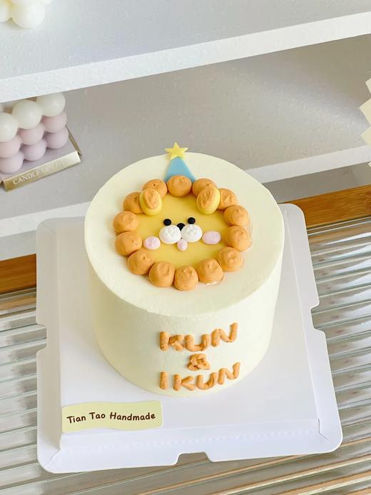 狮子座手绘卡通蛋糕-低糖处理无添加 商品图3