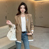 奢姿2025秋季新款气质平驳领通勤西装外套韩版学院风小西服上衣J93337034 商品缩略图0