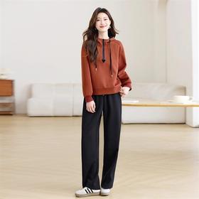 休闲连帽宽松，卫衣裤子两件套HR-LYW8539