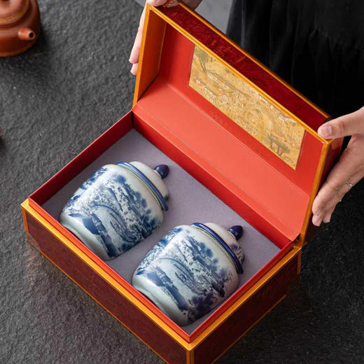 芳华【小双瓷 红色】48元一套/一件12套 商品图1