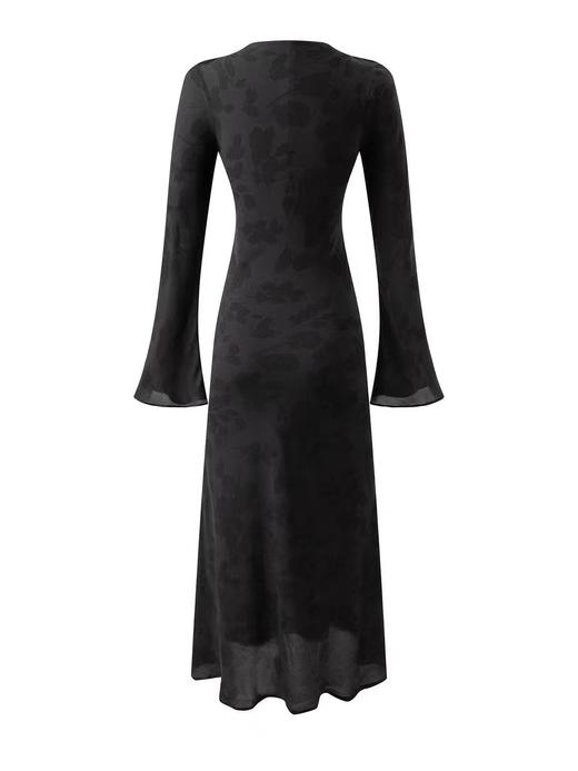 【孤品捡漏】G240 加长暗花修身连衣裙-喜出 商品图3