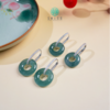 翡翠甜甜圈耳扣约14mm+ 商品缩略图0