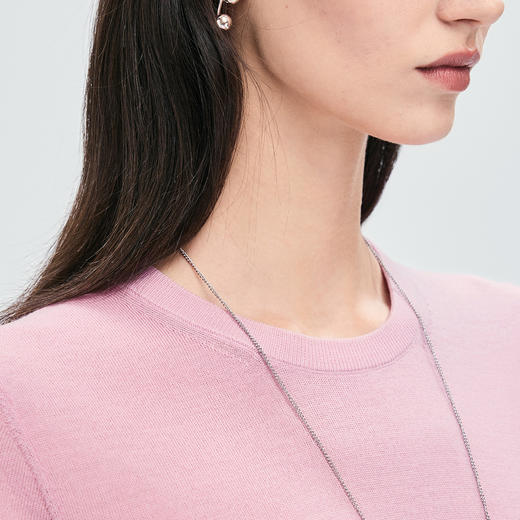 棉仓363635031-扬子可机洗全羊毛针织短袖衫 商品图3