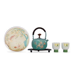 朱炳仁铜 | 月见喜乐茶礼套装