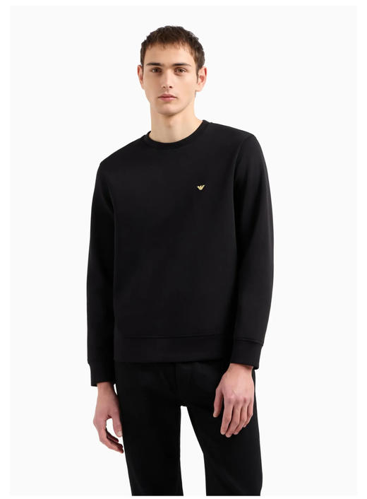 E@ 金标小刺绣 双面平纹 经典圆领卫衣 WY901 商品图0