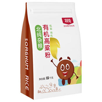 北纯 有机高粱粉3斤/袋（无添加 杂粮粉 面粉 煎饼馒头窝窝头粉） 商品图2