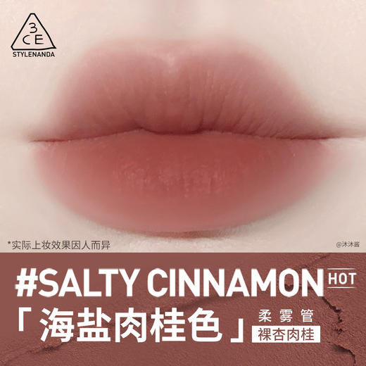 8809664988028 三熹玉3CE 柔雾管海盐肉桂色柔焦哑光显白口红国际大牌高级【海盐肉桂色】 商品图2