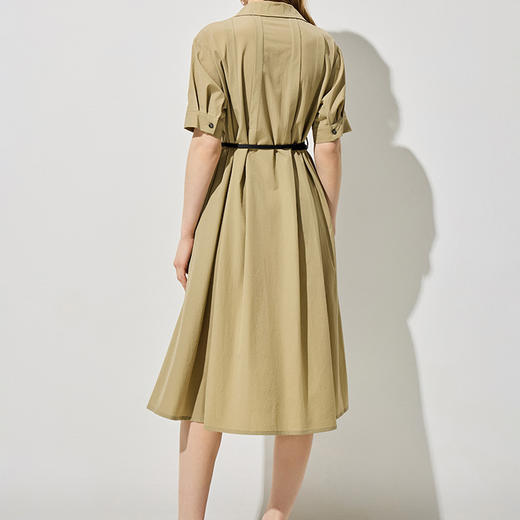 「自」全新升级【铂金会员339/天猫459/差价120】(12314)洛诗琳气质衬衫连衣裙2025夏季设计感优雅收腰显瘦裙子女 商品图4