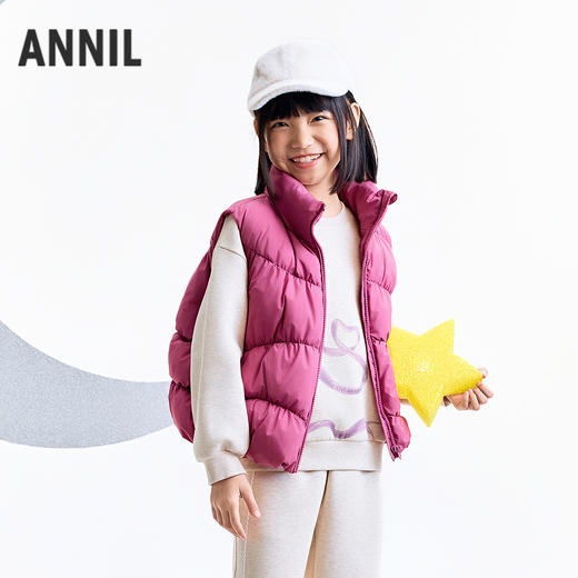 【实体店同款】女童羽绒服马夹冬季新款安奈儿童装AG542072 商品图2