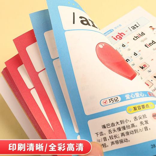 小学英语随身学口袋书趣味学音标自然拼读英语语法单词速记随身记小巧方便携带的口袋书 商品图8