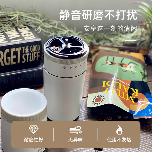 【口袋咖啡机】BRUNO便携式咖啡机BOE080 小型自动研磨一体咖啡机 一键操作 5档调节 办公室户外旅行咖啡机 商品图3