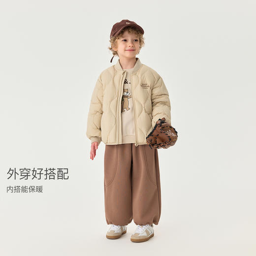 马克珍妮男童云感轻盈暖暖羽绒服2025年冬装新款551680 商品图3