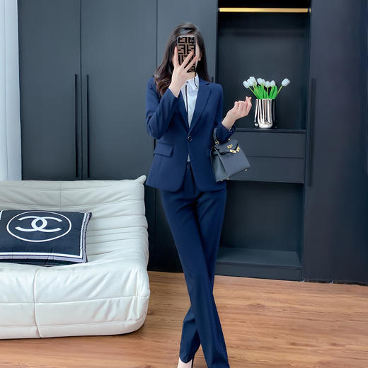 2025秋季新款女装时尚气质飒美英伦风西装商务通勤干练职业套装250069822 商品图3