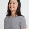 2楼素然轻盈羊毛小圆领短袖T恤795 商品缩略图4