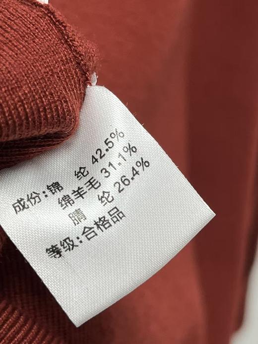 【孤品捡漏】（羊毛衫）G174 31.1%暗红带钻针织衫-喜出 商品图2