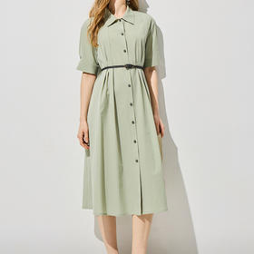 「自」全新升级【铂金会员339/天猫459/差价120】(12314)洛诗琳气质衬衫连衣裙2025夏季设计感优雅收腰显瘦裙子女