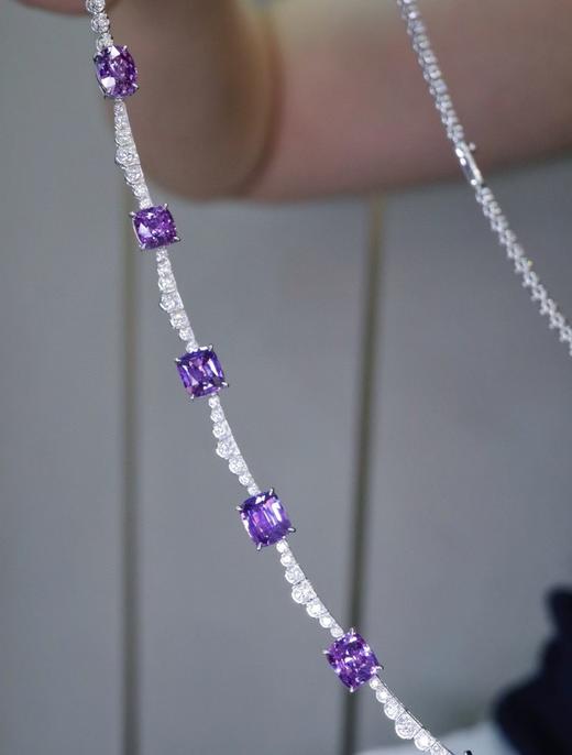 7.26ct紫蓝宝项链 商品图1
