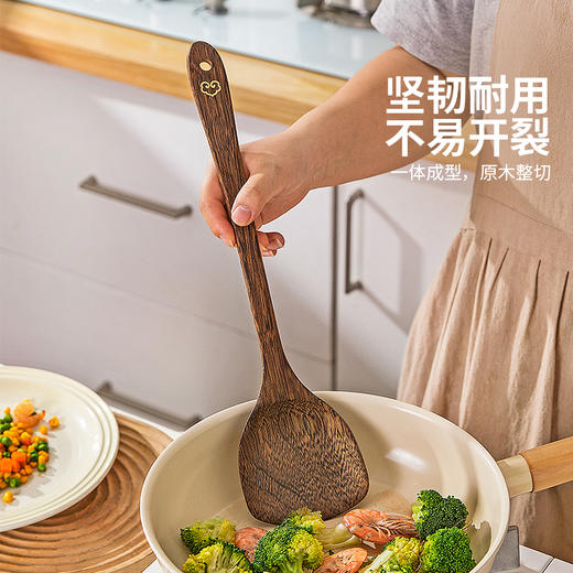 摩登主妇鸡翅木锅铲家用耐高温不粘锅专用炒勺厨具木质炒菜木铲子 商品图2