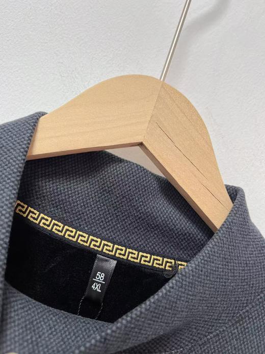 【孤品捡漏】G228男款加绒深灰半高领卫衣-喜出 商品图1