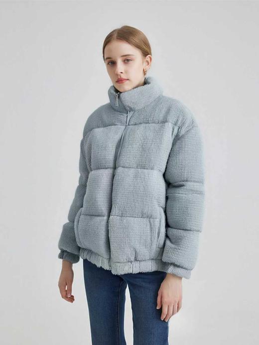 【孤品捡漏】（绒子含量85%）G248水绿色小香风羽绒服-喜出 商品图0