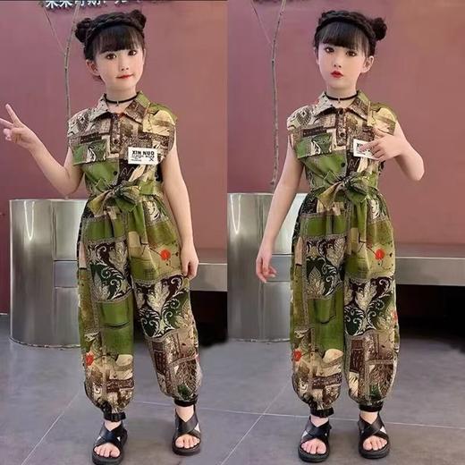 【孤品捡漏】G214套装女童花色系带两件套-喜出 商品图0