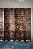 【已售】独角鹿西洋古董19世纪中国清代出品官邸人物与亭台山水主题黑漆地款彩双面八曲屏风 商品缩略图4