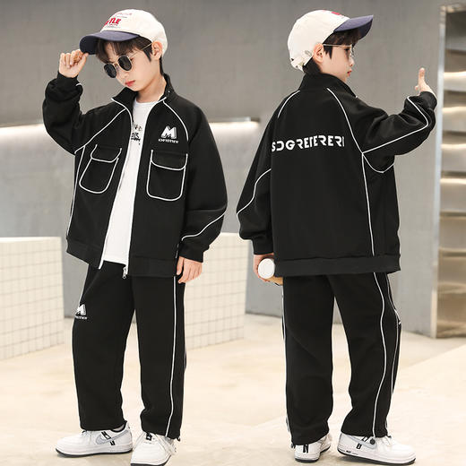儿童装男童春装套装2025新款中大童春秋款运动帅气春季男孩洋气潮 商品图1