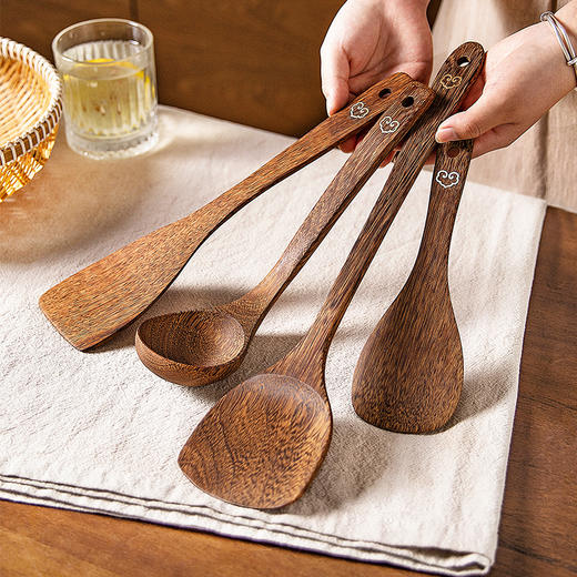 摩登主妇鸡翅木锅铲家用耐高温不粘锅专用炒勺厨具木质炒菜木铲子 商品图0