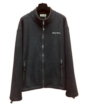 中性款摇粒绒立领夹克外套017